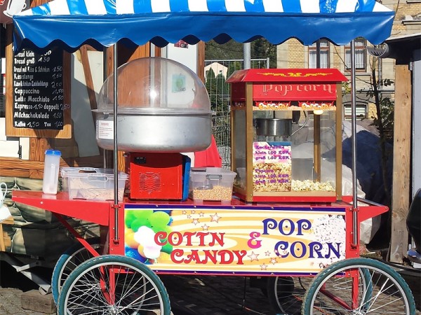 Popcorn-Zuckerwattewagen