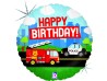 Folienballon Happy Birthday Feuerwehr