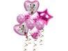 Folienballon Set Minnie Maus pink